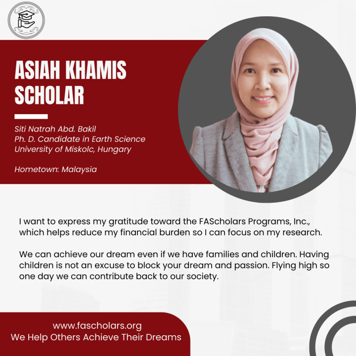 Asiah Khamis Scholar