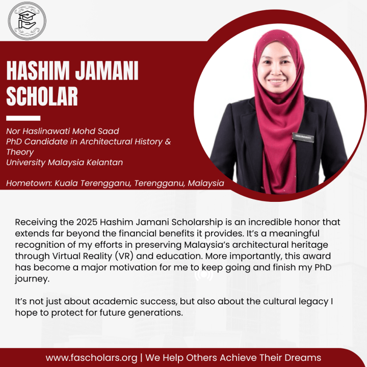 Hashim Jamani Scholar.Nor Haslinawati Mohd Saad Comment